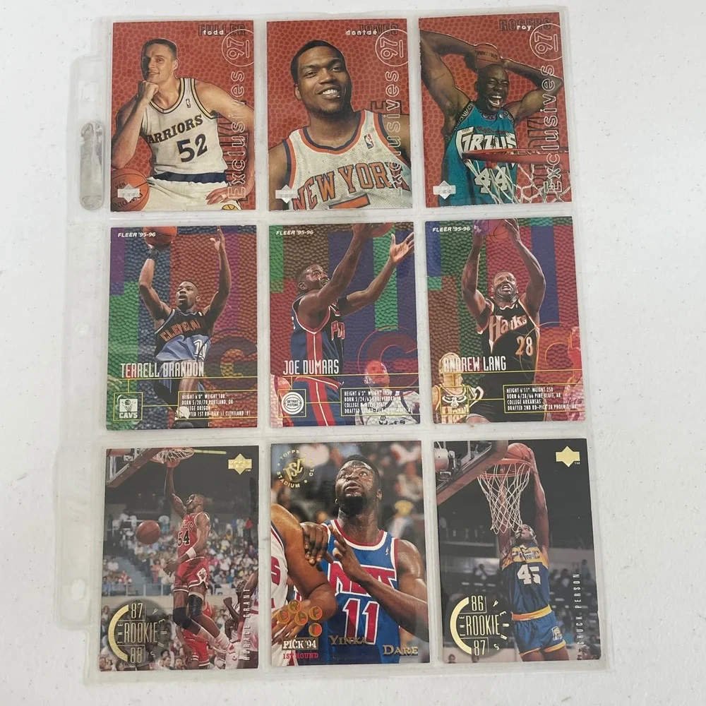 Vintage 90s Upper Deck Fleer Stadium Club NBA‎ Basketball Card Lot 50+ Inserts